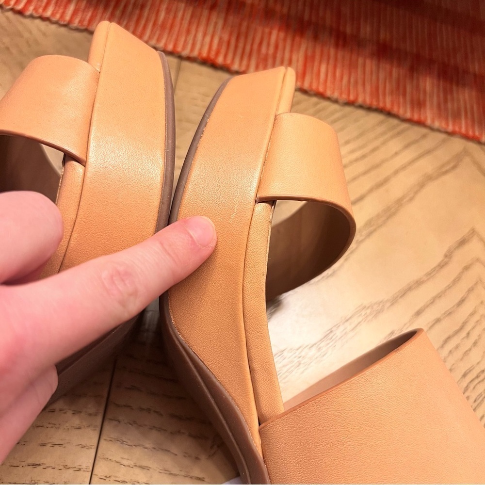 NWT NIB Aerosoles Camera Comfortable Women’s Platform Sandal in Nude Leather 9.5 - Picture 16 of 16
